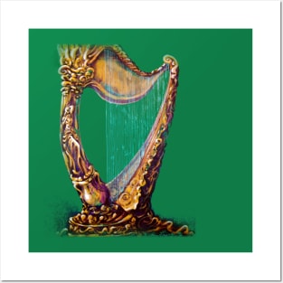 Harp Posters and Art